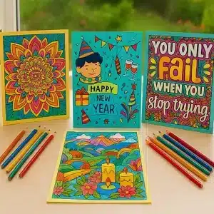 500 Patterns and Backgrounds Coloring Page Prompts